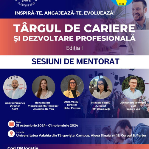 Târg de Cariere și Dezvoltare Profesională la Universitatea Valahia din Târgoviște