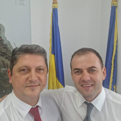 Titus Corlățean, în vizită la Răzvad, cu ocazia realegerii lui Emanuel Spătaru