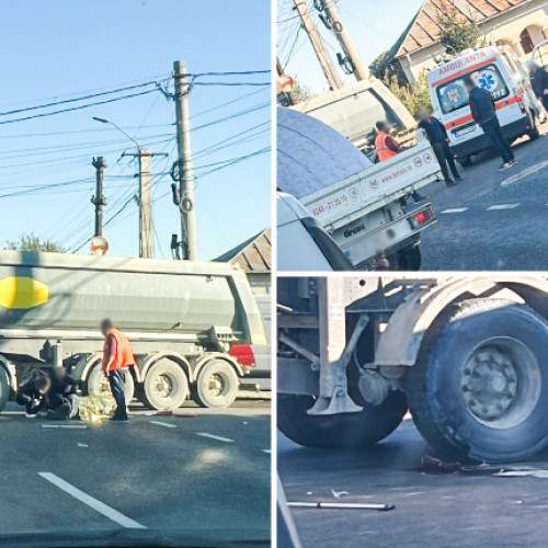 Femeie grav rănită după ce a fost lovită de un autocamion în Maracineni