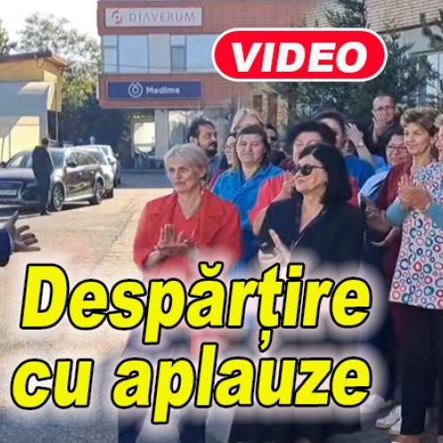 Aplauze pentru managerul Spitalului Județean Buzău, Claudiu Damian, în ultima zi la conducere