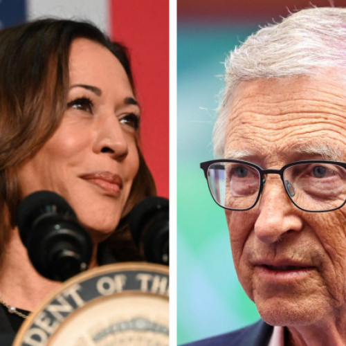Bill Gates donează 50 de milioane de dolari pentru campania Kamalei Harris