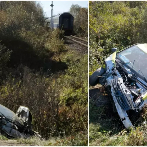 Accident grav la o trecere de cale ferată, un bărbat rănit