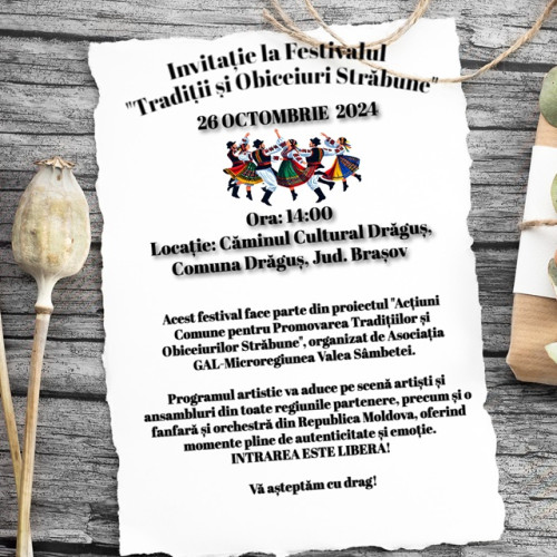 Festivalul "Tradiții și Obiceiuri Străbune" la Dragus