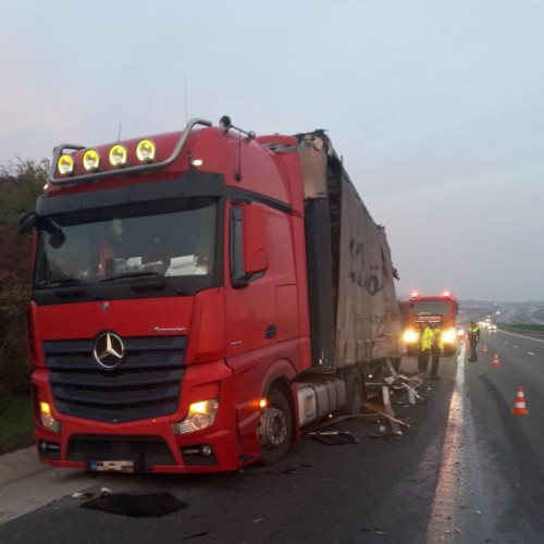 Accident rutier pe autostrada A3: intervenție promptă a pompierilor