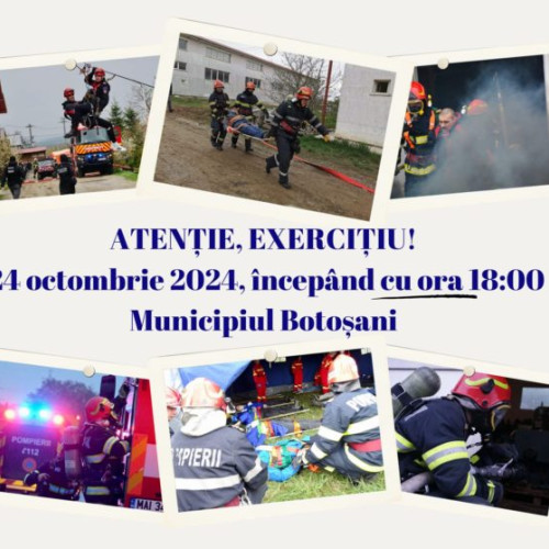 ISU Botoșani desfășoară un exercițiu complex la o fabrică de băuturi alcoolice