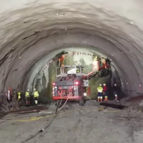 Tunelul "Daniela" de pe autostrada Sibiu-Pitești, aproape finalizat