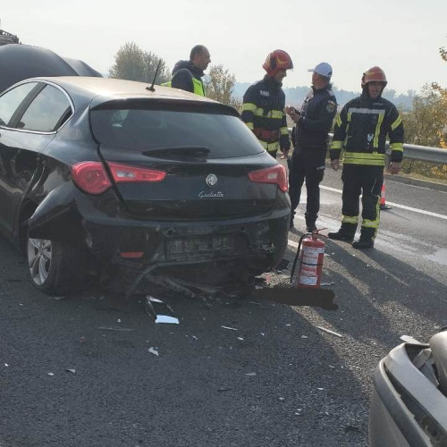 Accident rutier pe autostrada A1 Deva-Sebeș; o femeie rănită