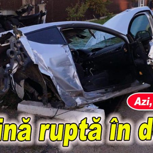 Accident grav la Topliceni: Trei persoane au scăpat cu viață