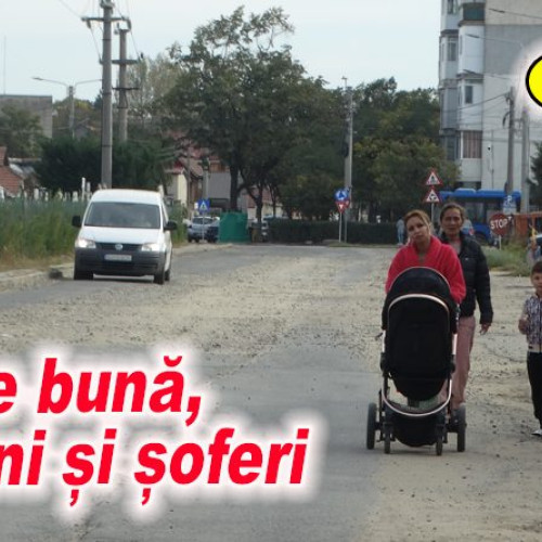 Lucrări de refacere pe strada Veteranilor din Buzău