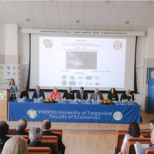 Deschiderea Conferinței Internaționale Global Interferences of Knowledge Society 2024 la Universitatea "Valahia" din Târgoviște