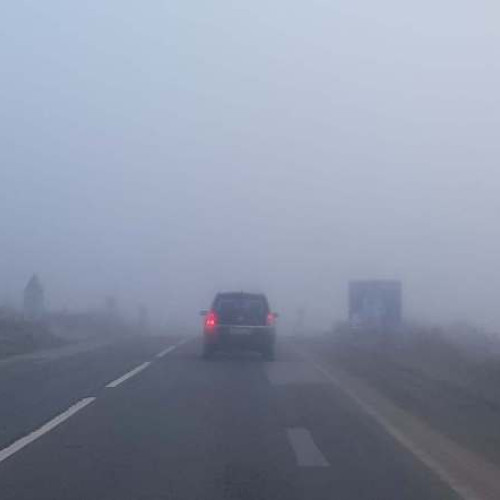 Cod galben de ceață în județul Alba