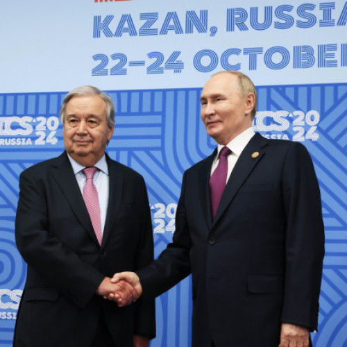 Antonio Guterres se întâlnește cu Vladimir Putin la summitul BRICS din Kazan