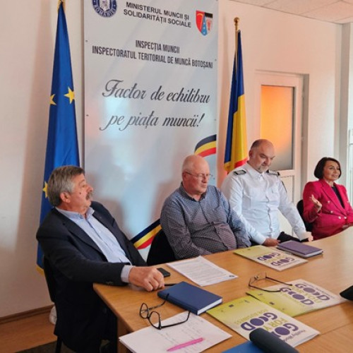 Întâlnire între Inspectoratul Teritorial de Muncă Botoșani și angajatori pentru informare și conștientizare