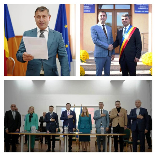 Ceremonia de depunere a jurământului la primăriile din Vrancea