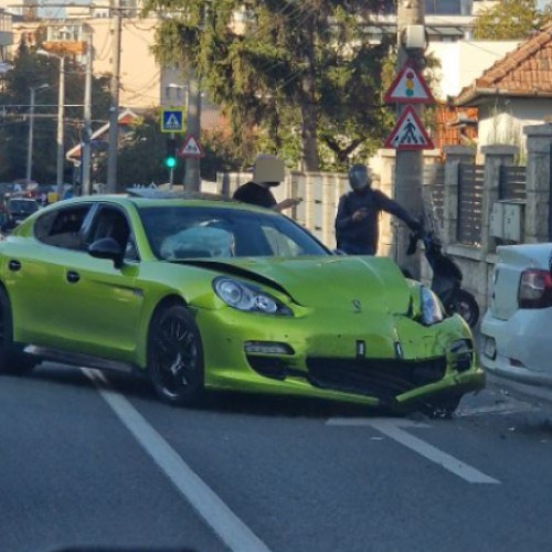 Accident rutier pe strada Câmpului din Cluj-Napoca