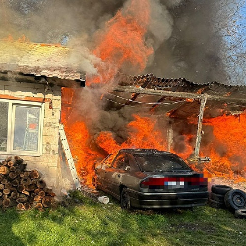 Incendiu devastator în localitatea Vama, județul Satu Mare