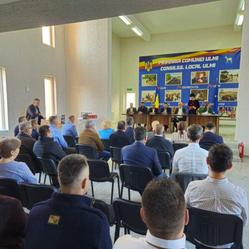 Ceremonie de depunere a jurământului la Primăria Ulmi