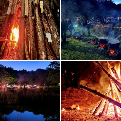 Atmosfera festivă la &quot;Focul lui Sumedru&quot; din Poiana Ciucas