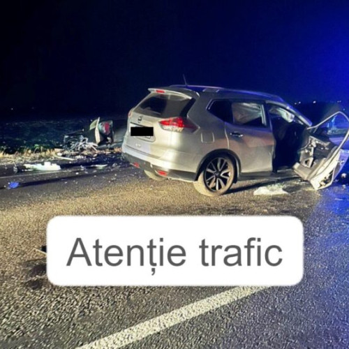 Circulația rutieră pe drumul european 85 este întreruptă din cauza unui accident