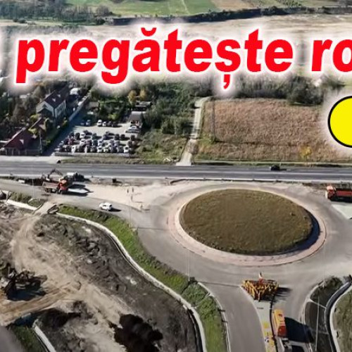 Muncitorii amplifică lucrările la rondul de la Gura Călnău