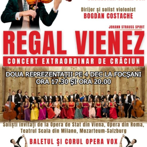 Concert de Crăciun la Teatrul Municipal "Mr. Gh. Pastia" din Focșani