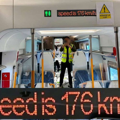 CFR SA testează trenurile cu viteza de 176 km/h
