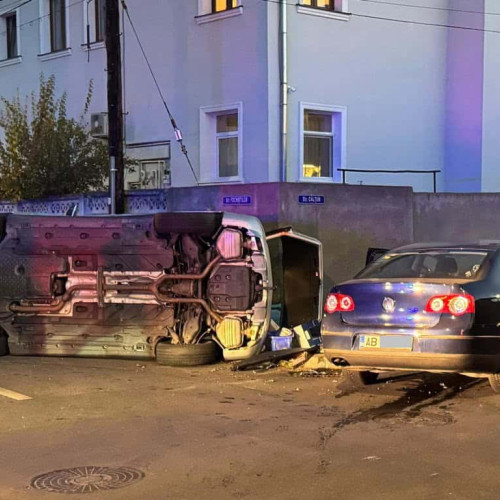 Accident rutier cu trei răniți în Sibiu