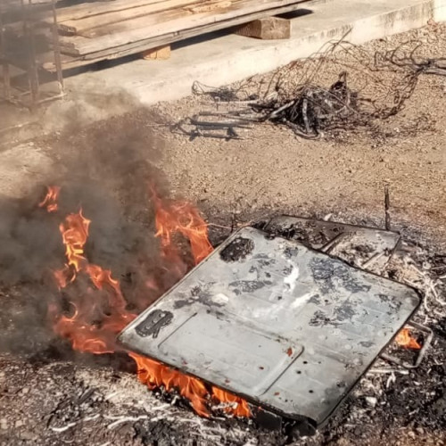 Botoșănean amendat de Garda de Mediu pentru incendierea deșeurilor