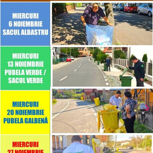 Calendarul colectării deșeurilor în Bistrița-Năsăud