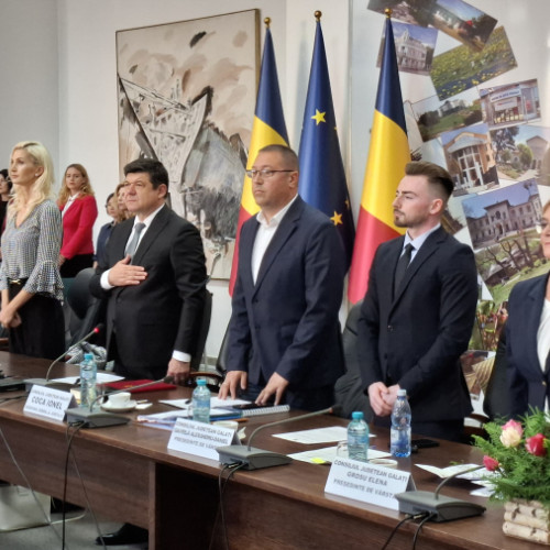 Ceremonia de depunere a jurământului a președintelui Consiliului Județean Galați