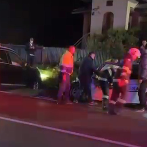 Accident rutier în Topoloveni, implicând o autospecială a poliției