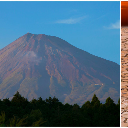 Muntele Fuji, simbol al Japoniei, fără zăpadă la sfârșitul lunii octombrie