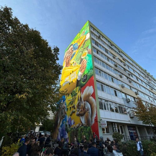 Pictură murală dedicată lui Vinicius Junior inaugurat la București