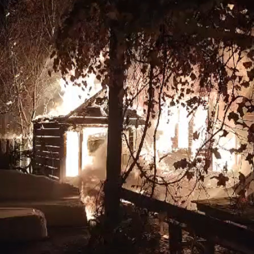 Incendiu devastator în localitatea Salicea, județul Cluj