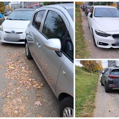 Clujenii se confruntă cu trotuare ocupate de mașini