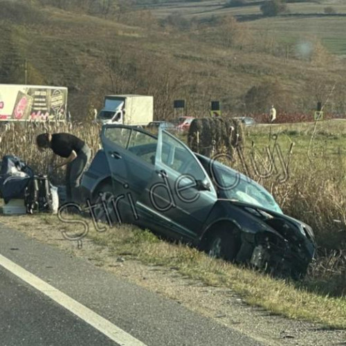 Accident rutier pe DN 1 F în localitatea Sânpaul, județul Cluj