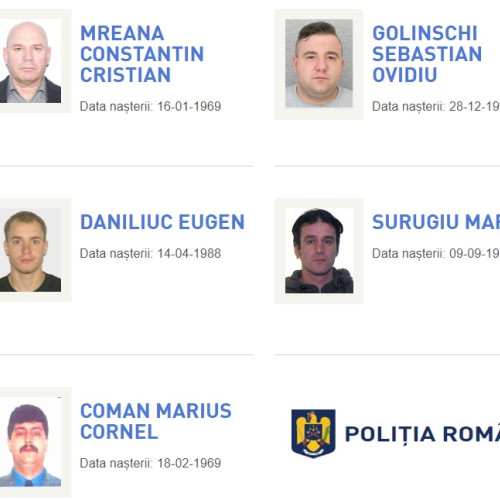 Cinci bărbați din Botoșani, pe lista celor mai căutați români