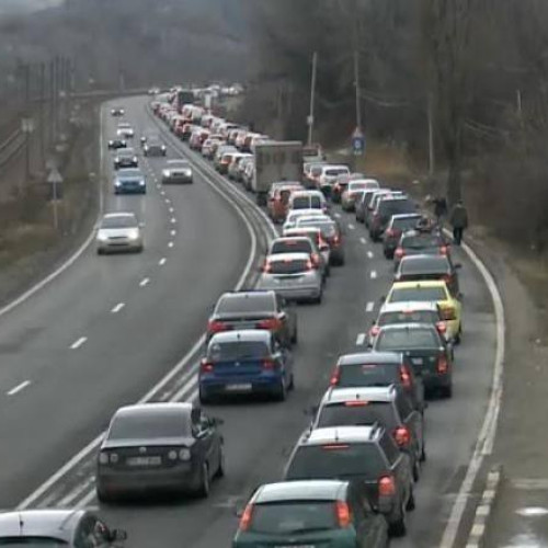 Aglomerație pe Valea Prahovei în vacanță