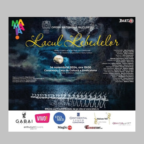 Spectacol de balet "Lacul Lebedelor" la Casa de Cultură a Sindicatelor din Constanța
