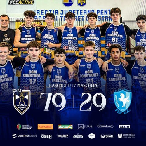 Juniorii U17 Masculin, victorie categorică în deschiderea sezonului