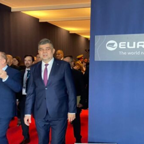 Premierul Marcel Ciolacu vizitează Salonul Euronaval de la Paris