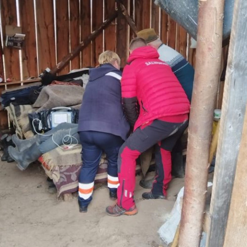 Salvatorii montani intervine pentru un bărbat aflat în stare gravă în zona Salistea de Sus