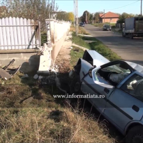 Accident rutier provocat de un tânăr beat la Mitocu Dragomirnei