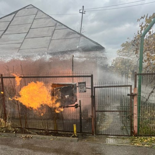 Incendiu pe strada Sf. Ioan Romanul din Dorohoi