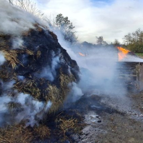 Incendiu devastator în Stroiesti: gospodărie cuprinsă de flăcări
