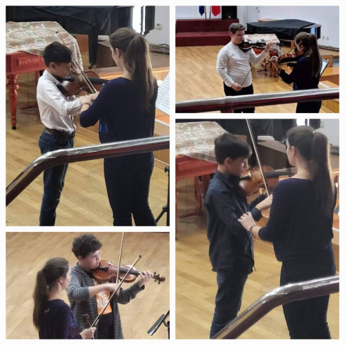 Masterclass pentru vioară la Liceul de Arte "Balasa Doamna" din Târgoviște