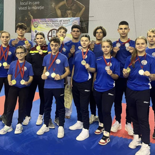 CS Târgu Jiu obține 29 de medalii la Campionatul Național de Karate Shito Ryu