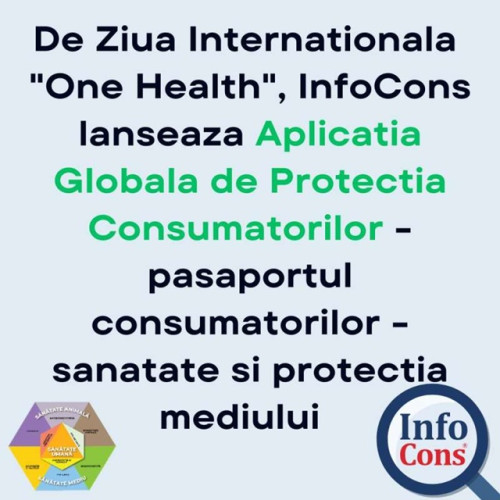 InfoCons lansează aplicația globală de protecția consumatorilor cu ocazia Zilei Internaționale "One Health"