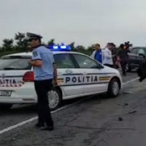 Accident rutier în localitatea Cruset, județul Gorj