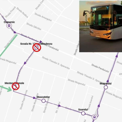 Modificări în traseul autobuzelor din zona Cap Linie Confort Urban